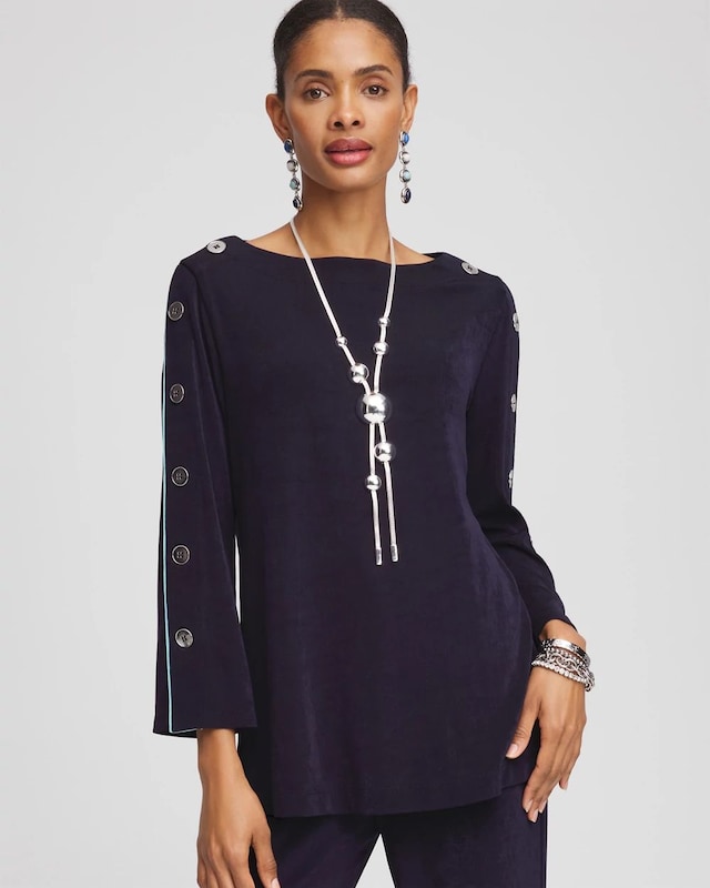 Travelers Button-sleeve Top - image 1